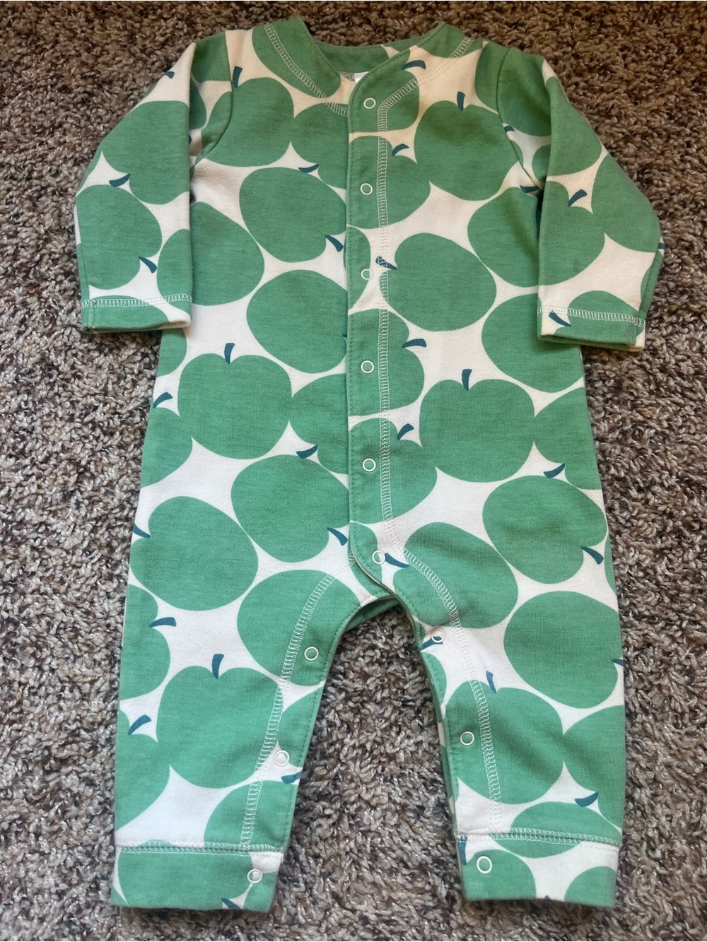 Baby Gap Y2K Vintage Green Apple One-Piece Fall 2002